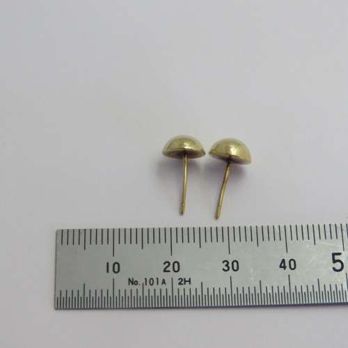 Pair of 9kt gold earrings - Weighs 0,6 g