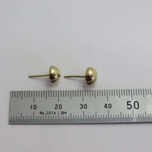 Pair of 9kt gold earrings - Weighs 0,6 g