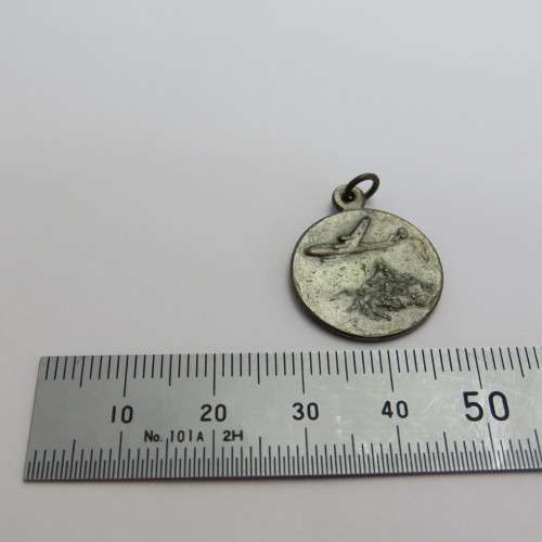 Vintage St Christopher travelling medallion pendant