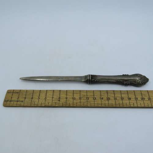 Antique silverplated letter opener