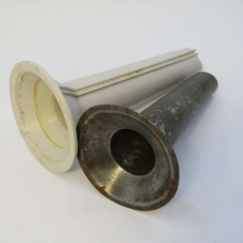 Pair of Meat Mincer sausage spouts - for No. 8 mincer
