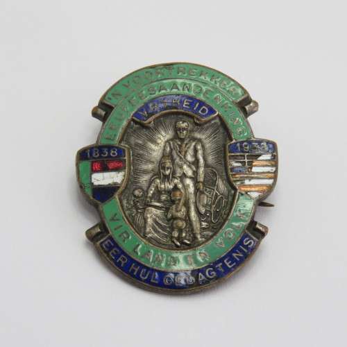 1838-1938 Voortrekker eeufeesaandenking enameled pin badge
