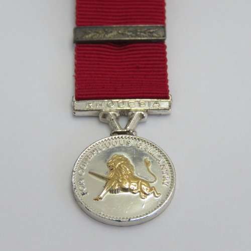 Rhodesia Conspicuous Gallantry decoration miniature medal - Livingstone mint issue