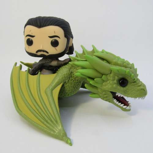 Funko POP Rides # 67 Game of Thrones Jon Snow and Rhaegal figurine in box