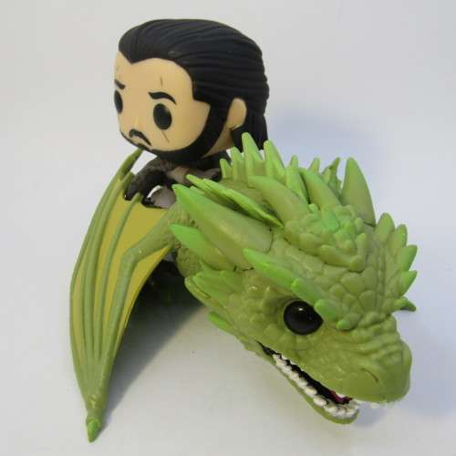 Funko POP Rides # 67 Game of Thrones Jon Snow and Rhaegal figurine in box