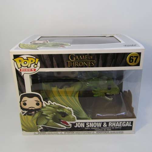 Funko POP Rides # 67 Game of Thrones Jon Snow and Rhaegal figurine in box