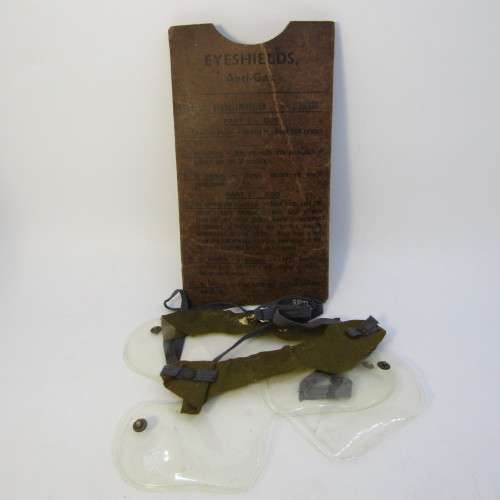 1942 WW2 Anti Gas Eye shields in packaging