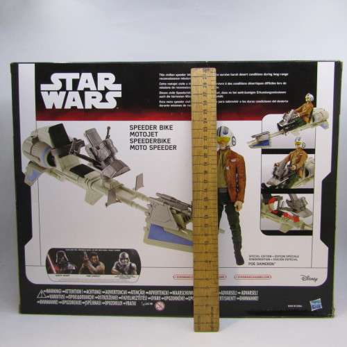 Hasbro Star Wars Speeder bike and Poe Dameron figurine - 12inch - in box