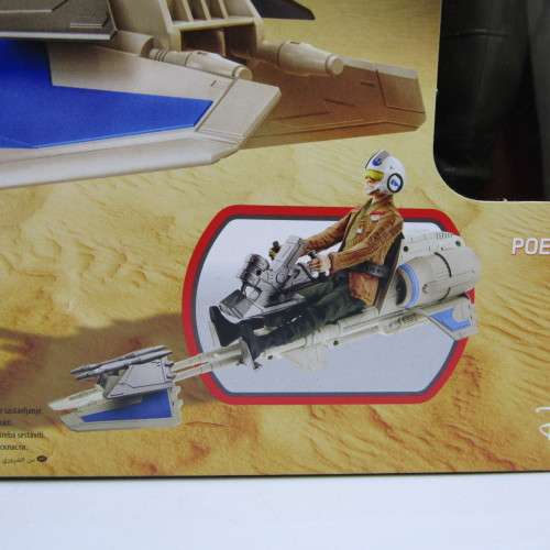 Hasbro Star Wars Speeder bike and Poe Dameron figurine - 12inch - in box