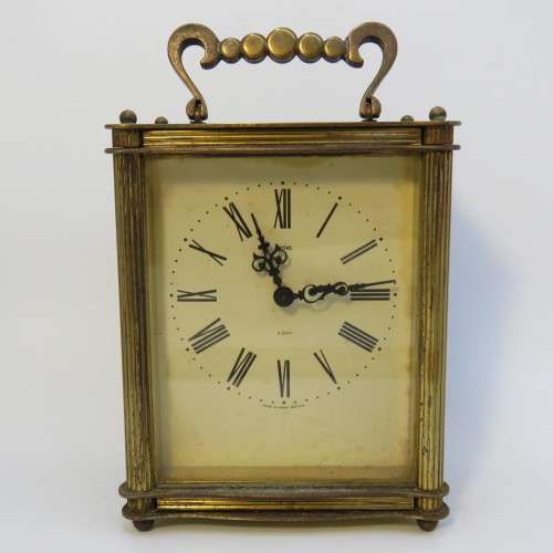 Smiths floating balance carriage clock - Vintage wind up - Working