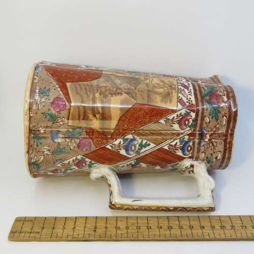 Antique transferware water mug - Very early example