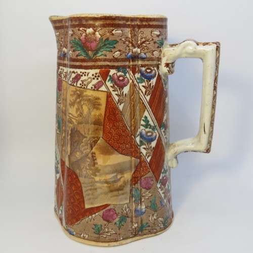 Antique transferware water mug - Very early example
