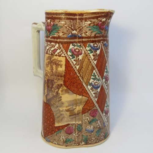 Antique transferware water mug - Very early example
