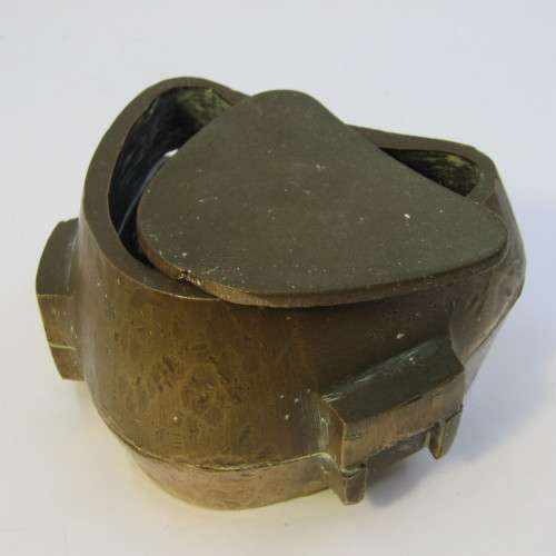 Antique brass mold for false teeth