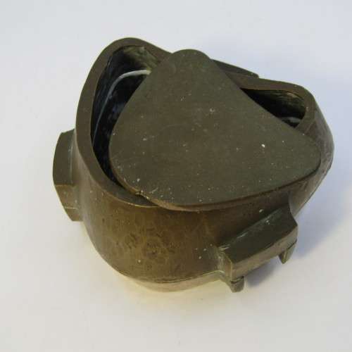 Antique brass mold for false teeth