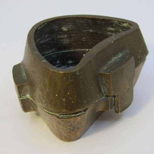 Antique brass mold for false teeth