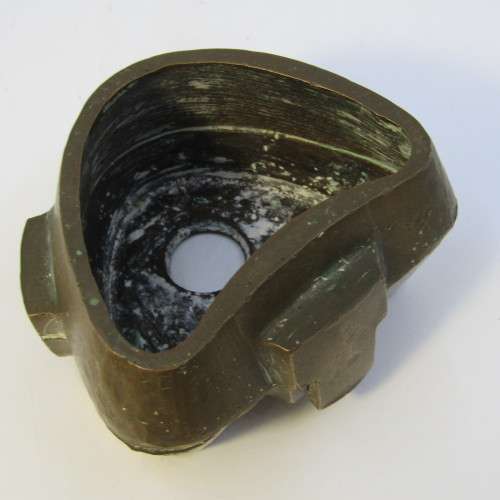 Antique brass mold for false teeth