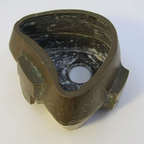 Antique brass mold for false teeth