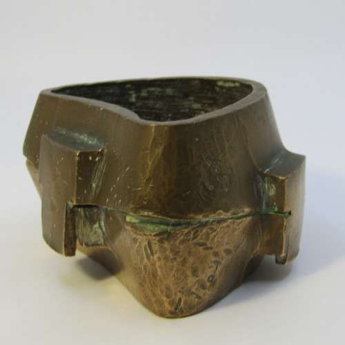 Antique brass mold for false teeth