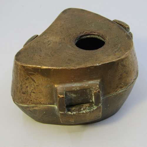 Antique brass mold for false teeth