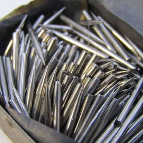 Box of His Masters Voice gramophone needles - still full