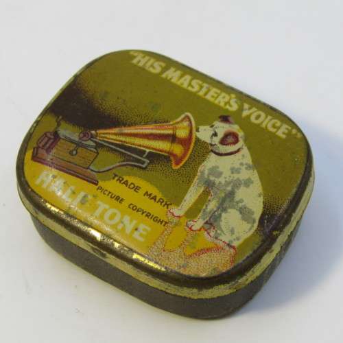 Box of His Masters Voice gramophone needles - still full