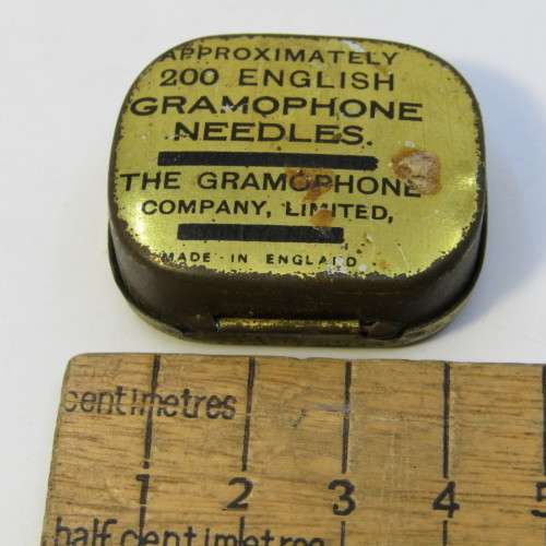Box of His Masters Voice gramophone needles - still full