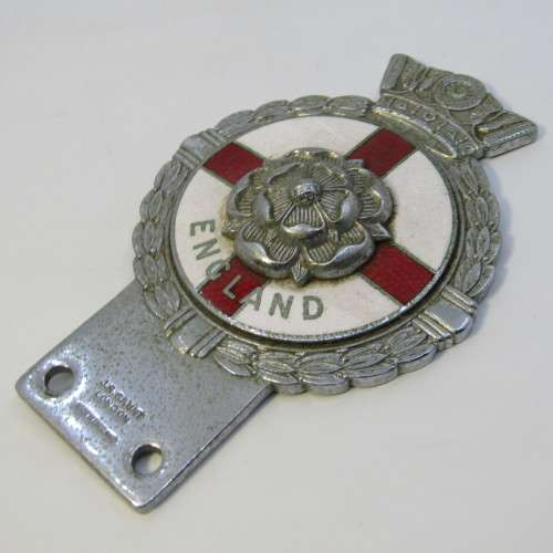 Vintage England car hood badge