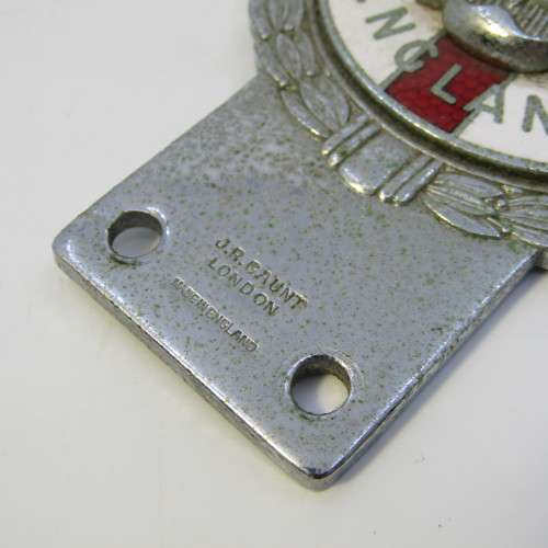 Vintage England car hood badge