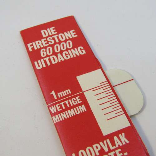 Vintage Firestone 60000 mile challenge - thread depth gauge