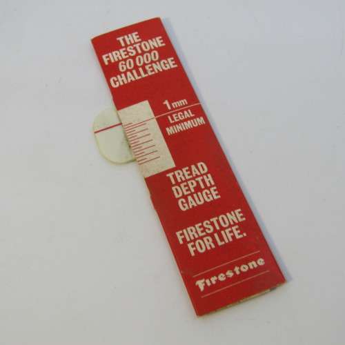 Vintage Firestone 60000 mile challenge - thread depth gauge