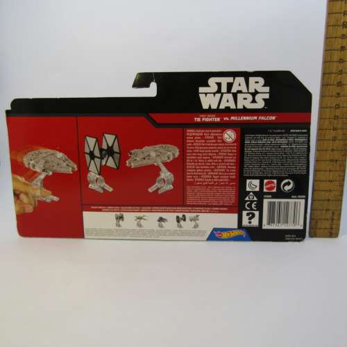 Hot Wheels Star Wars Tie Fighter vs Millennium Falcon set