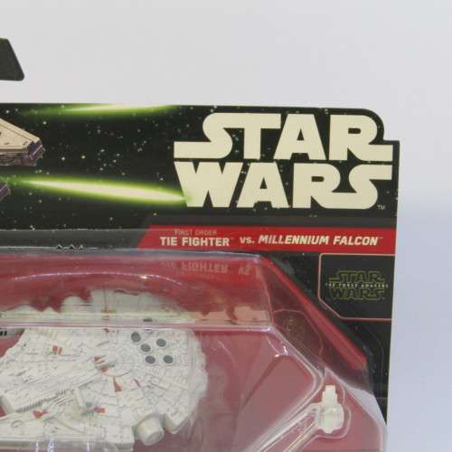 Hot Wheels Star Wars Tie Fighter vs Millennium Falcon set