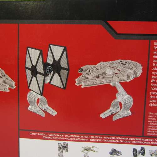 Hot Wheels Star Wars Tie Fighter vs Millennium Falcon set