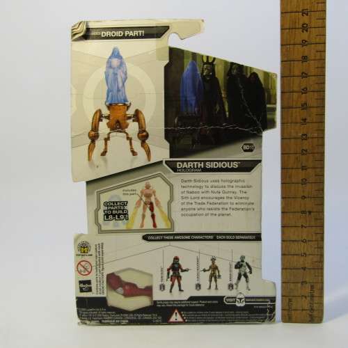 Star Wars Legacy Collection Darth Sidious hologram figurine