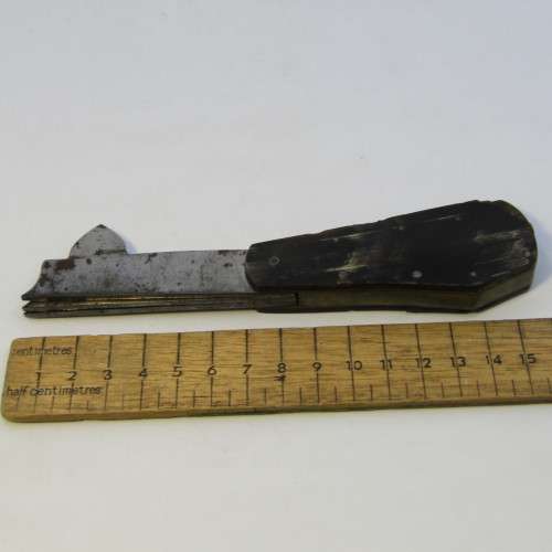Original 19th Century Fleam bleeder - blood letting knife Harrison Brothers and Howson blades