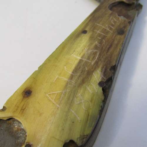 Original 19th Century Fleam bleeder - blood letting knife William Nicholson  blades inscribed AJC Bo