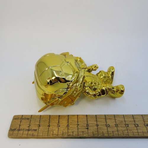 Funko Pop Marvel Studios #384 Ant-Man Gold Chrome edition bobble-head figure in box