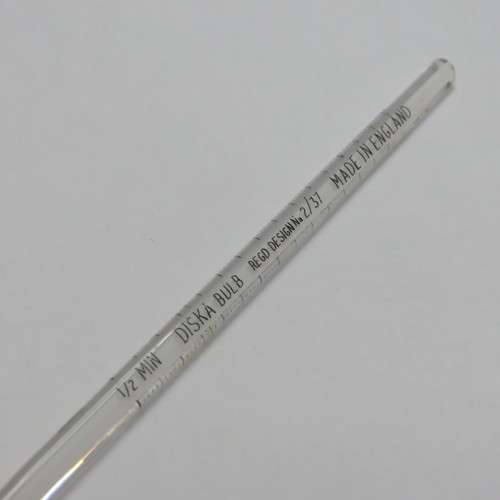 Vintage Diska Bulb Thermometer in casing