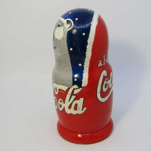 Vintage Coca-Cola polar bear nesting doll