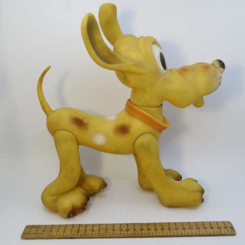 Vintage Walt Disney Pluto rubber toy doll