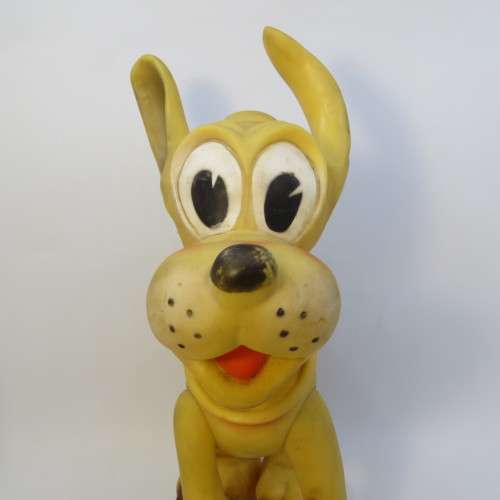 Vintage Walt Disney Pluto rubber toy doll