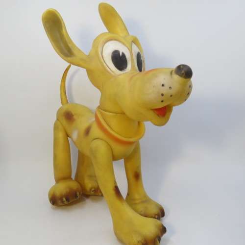 Vintage Walt Disney Pluto rubber toy doll