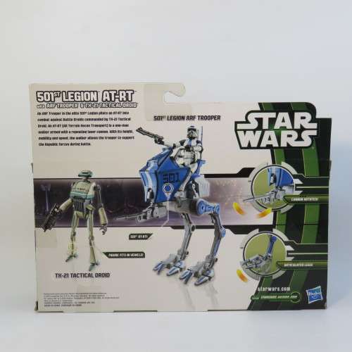 Hasbro Star Wars 501st Legion AT-RT with Arf trooper and TX-21 Tactical droid