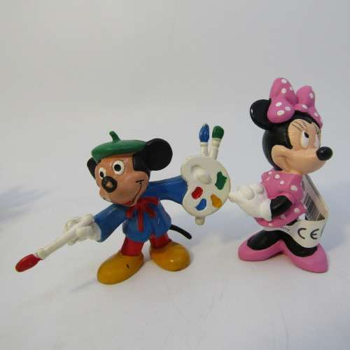 Lot of Walt Disney Mickey mouse figurines - some vintage