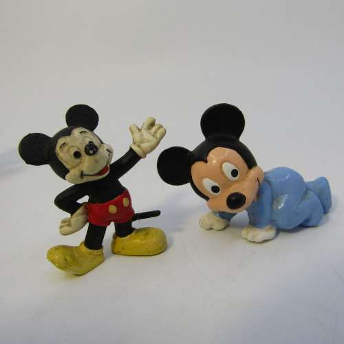 Lot of Walt Disney Mickey mouse figurines - some vintage