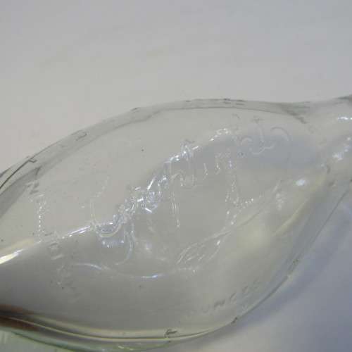 Antique Griptight baby feeding glass bottle