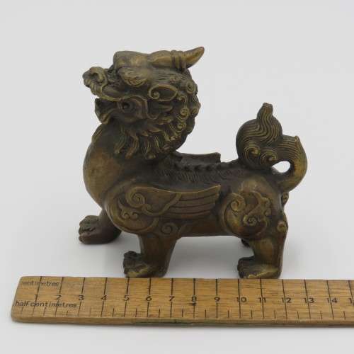 Brass Chinese Foo dog figurine