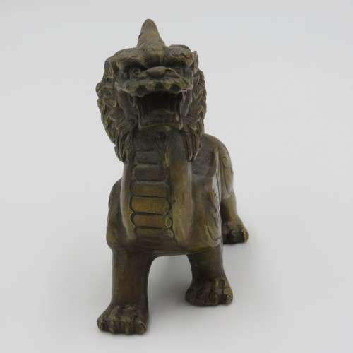 Brass Chinese Foo dog figurine