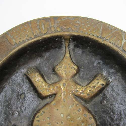 Rhodesia - Bavenda Divining bowl replica made from brass,  No. 65 of 500 - 25 x 25